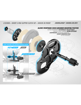 SHORT 2-PAD SLIPPER CLUTCH SET - SHOCKS IN FRONT