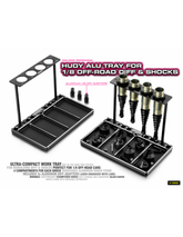 HUDY ALU TRAY FOR 1/8 OFF-ROAD DIFF & SHOCKS