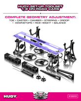 HUDY SET-UP TOOLSET 1/8 ON-ROAD CARS 108051