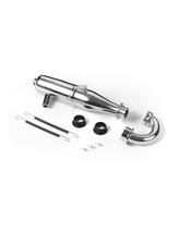 FX MUFFLER 3.5cc EFRA 2131 + MANIFOLD - MEDIUM - CHROME