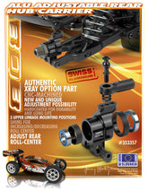 XB808 ALU ADJUSTABLE REAR HUB CARRIER + BALL-BEARINGS