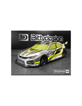 Bittydesign 1/10 FWD HC-F 190mm Clear Body Honda.