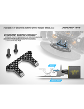 T4'20 Graphite Bumper Upper Holder Brace 3.0mm
