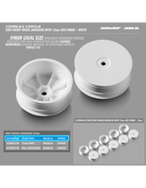 2WD FRONT WHEEL AERODISK WITH 12MM HEX IFMAR - WHITE (2)