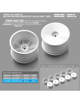 2WD/4WD REAR WHEEL AERODISK WITH 12MM HEX IFMAR - WHITE (2)