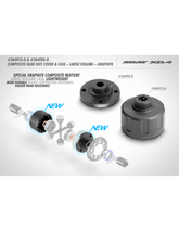 XB4 20 Composite Gear Differential Cover & Case - Large Volume - Graphite