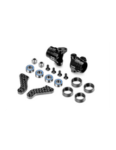 ALU STEERING BLOCKS WITH GRAPHITE EXTENSION PLATES SET