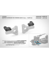 GRAPHITE EXTENSION FOR STEERING BLOCK (2) - 3 SLOTS