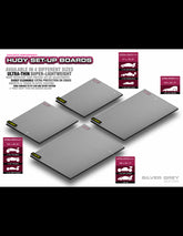 FLAT SET-UP BOARD FOR 1/8 OFF-ROAD & GT - SILVER GREY
