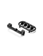 ALU UPPER ARM HOLDER - LEFT - BLACK - SWISS 7075 T6 - SET