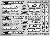 XRAY T4 STICKER FOR BODY - WHITE