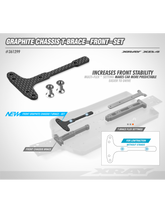 GRAPHITE CHASSIS T-BRACE - FRONT - SET