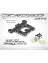 GRAPHITE UPPER PLATE WITH TWO BRACE POSITIONS