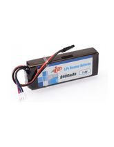 Intellect 2400mAh 7.4V RX LiPo Straight RUDDOG