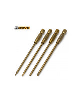 M-DRIVE Power Tool Bits Straight Hex Set 1.5, 2, 2.5, 3mm