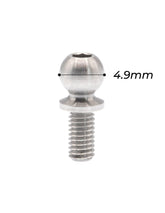 OFFICINARC BALL STUD 4.9MM TITANIUM GRADE 5 - 6MM (2)