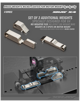 X4 BRASS WEIGHT NICKEL COATED FOR MOTOR MOUNT 4g+4g+8g 309852
