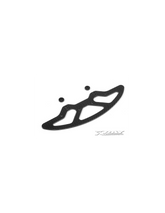 X10 GRAPHITE 2.5MM FRONT BUMPER & SHIMS - V2