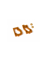 ALU RADIO PLATE MOUNTS (L+R) - SWISS 7075 T6 orange