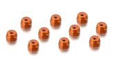 ALU NUT M3 - ORANGE (10)