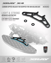 X4 CARBON UPPER HOLDER FOR BUMPER FOR UNI BULKHEADS