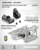 X4F BALANCING WEIGHT FOR XLP2 SHOCKS - FRONT L&R (45g+45g)