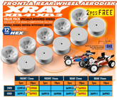 4WD FRONT WHEEL AERODISK WITH 12MM HEX - WHITE (10)