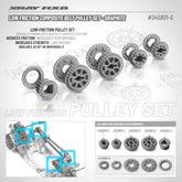 LOW FRICTION COMPOSITE BELT PULLEY SET - GRAPHITE 345801-g