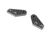 XB8 CARBON STEERING PLATE - 2 DOTS (1+1)