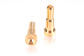RUDDOG 4/5MM DUAL BULLET GOLD PLUG MALE (2PCS)