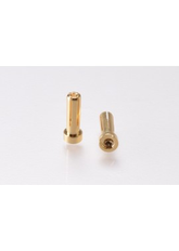 RUDDOG 5mm Gold Plug Male (2pcs)