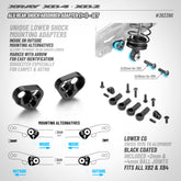 ALU REAR SHOCK ABSORBER ADAPTER (1+1) - SET 362390