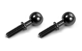 ALU PIVOT BALL 13.7 MM WITH STEEL SCREW (2)