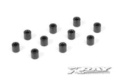 ALU SHIM 3x6x6.0MM - BLACK (4) 4 stk