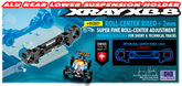 ALU REAR LOWER SUSP. HOLDER +2MM - REAR - SQUARE ADJ. ROLL-CENTER