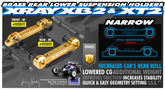 Brass Rear Lower Suspension Holder - Narrow - Front – RF