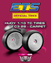 HUDY 1/10 TOURING CARPET TIRE C3-28 (4) ETS tire