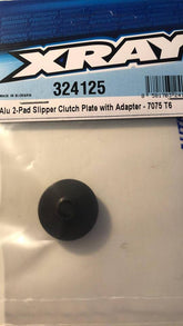 ALU 2-PAD SLIPPER CLUTCH PLATE WITH ADAPTER - SWISS 7075 T6 - HARD COATED