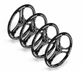 ALU SET-UP WHEEL FOR 1/10 RUBBER TIRES (4)