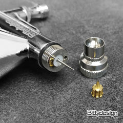 bittydesign Caravaggio gravity-feed airbrush dual-action