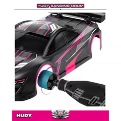 HUDY PROFESSIONAL ALU SANDING DRUM WITH P120 GRAIN - MEDIUM