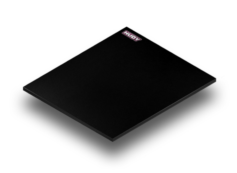 FLAT SET-UP BOARD FOR 1/10 OFF-ROAD - LIGHTWEIGHT - BLACK 108605