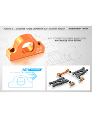 ALU LOWER 2-PIECE SUSPENSION 0.25 ECCENTRIC HOLDER