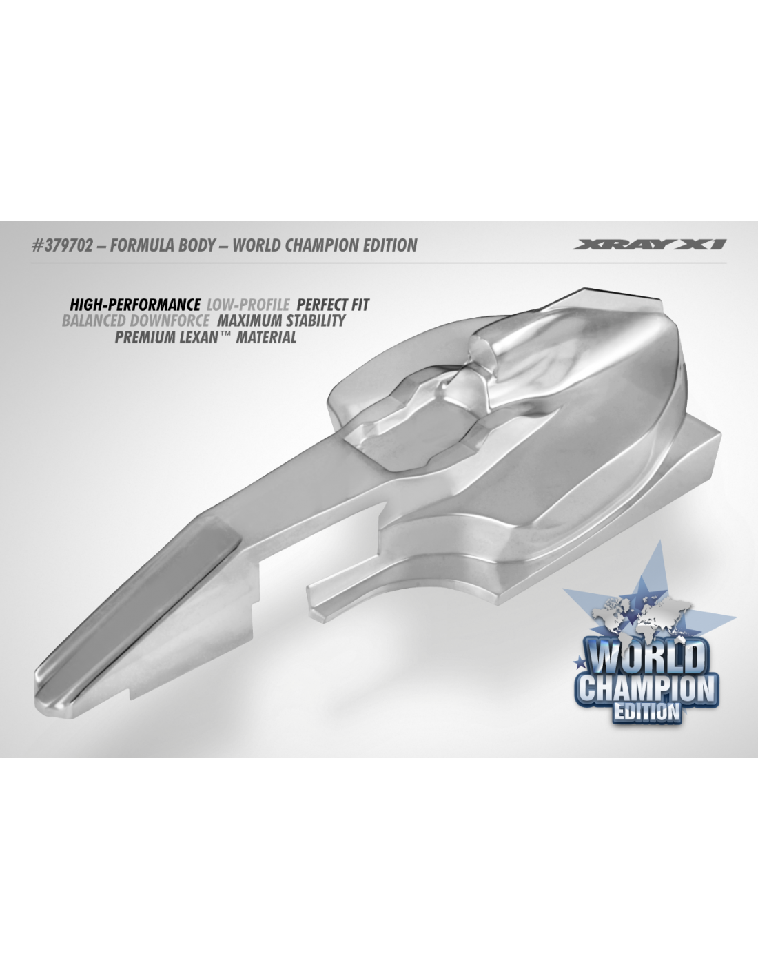 XRAY X1 1 10 FORMULA BODY  WORLD CHAMPION EDITION