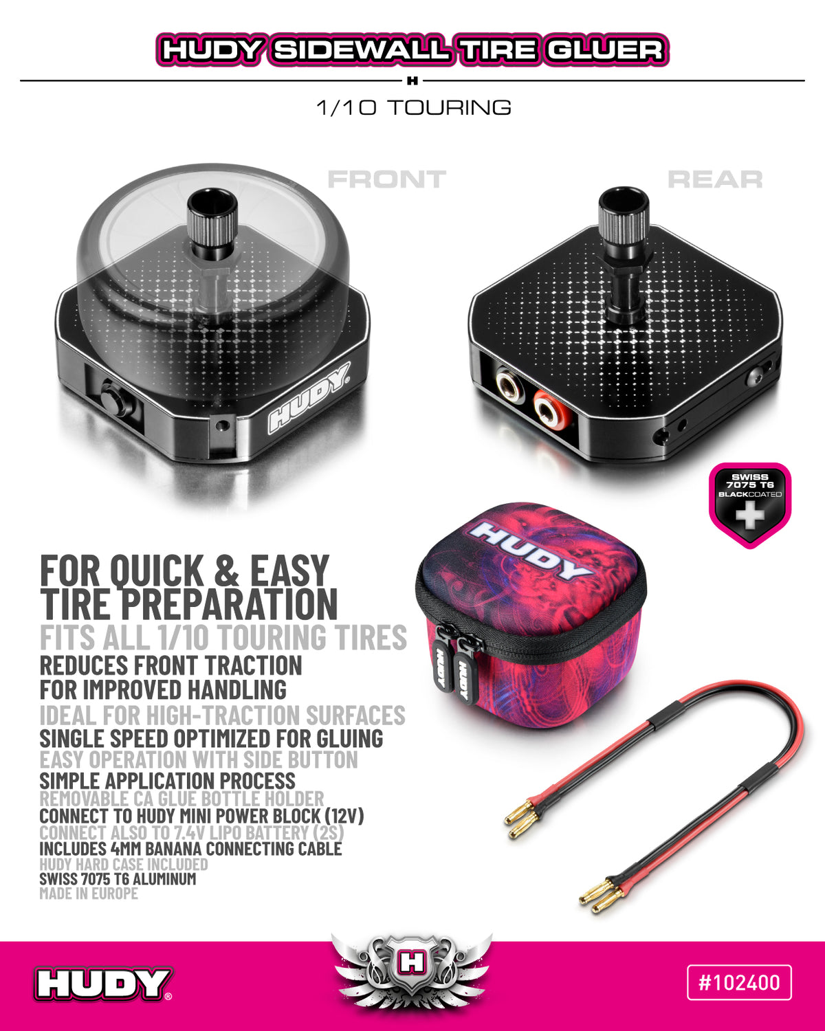 HUDY SIDEWALL TIRE GLUER 1/10 TOURING