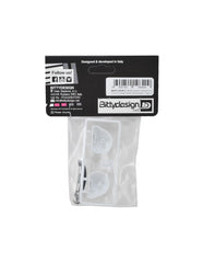 Bittydesign White plastic Helmet for 1/10 F1 body shell [Universal], Type C