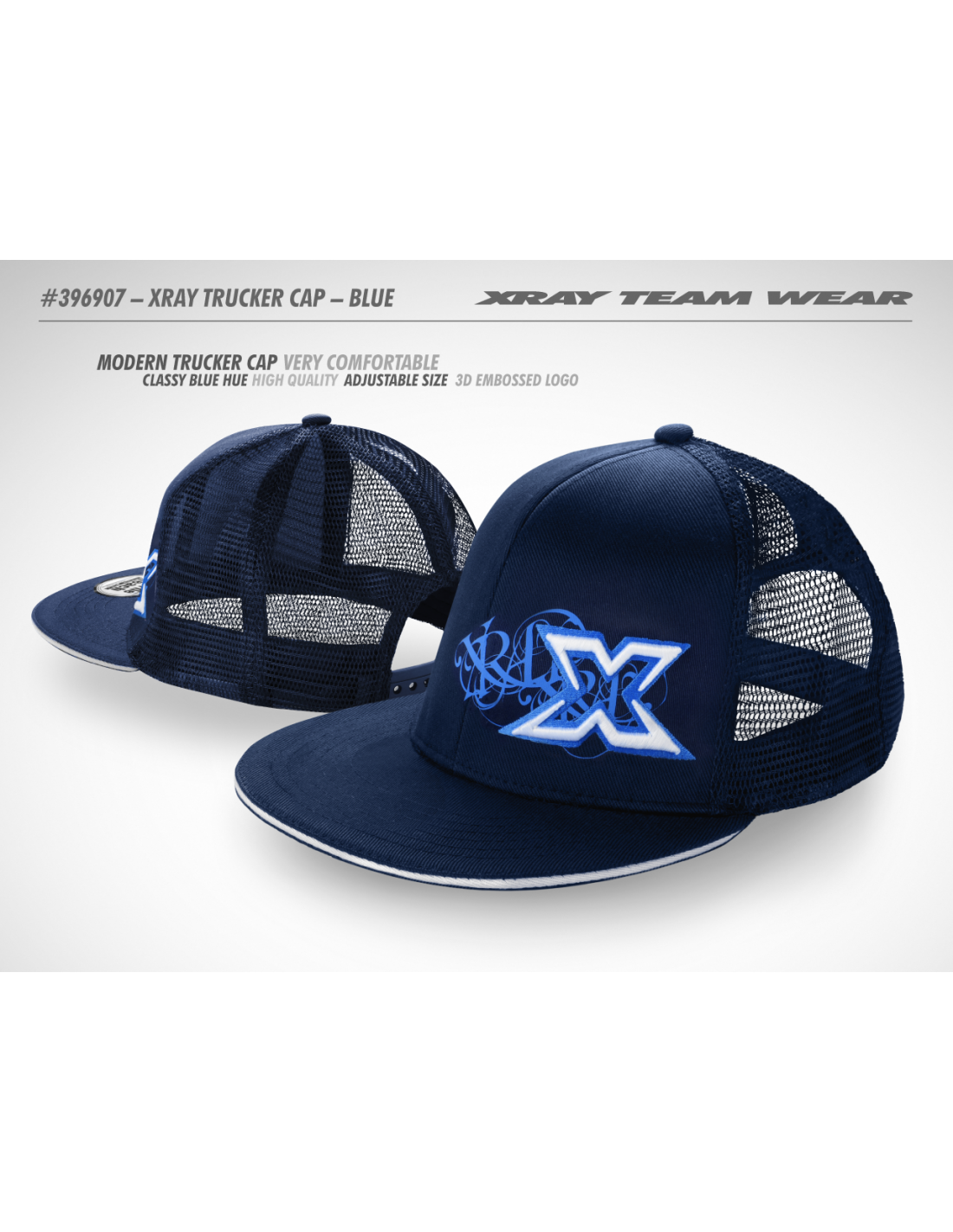 XRAY TRUCKER CAP - BLUE