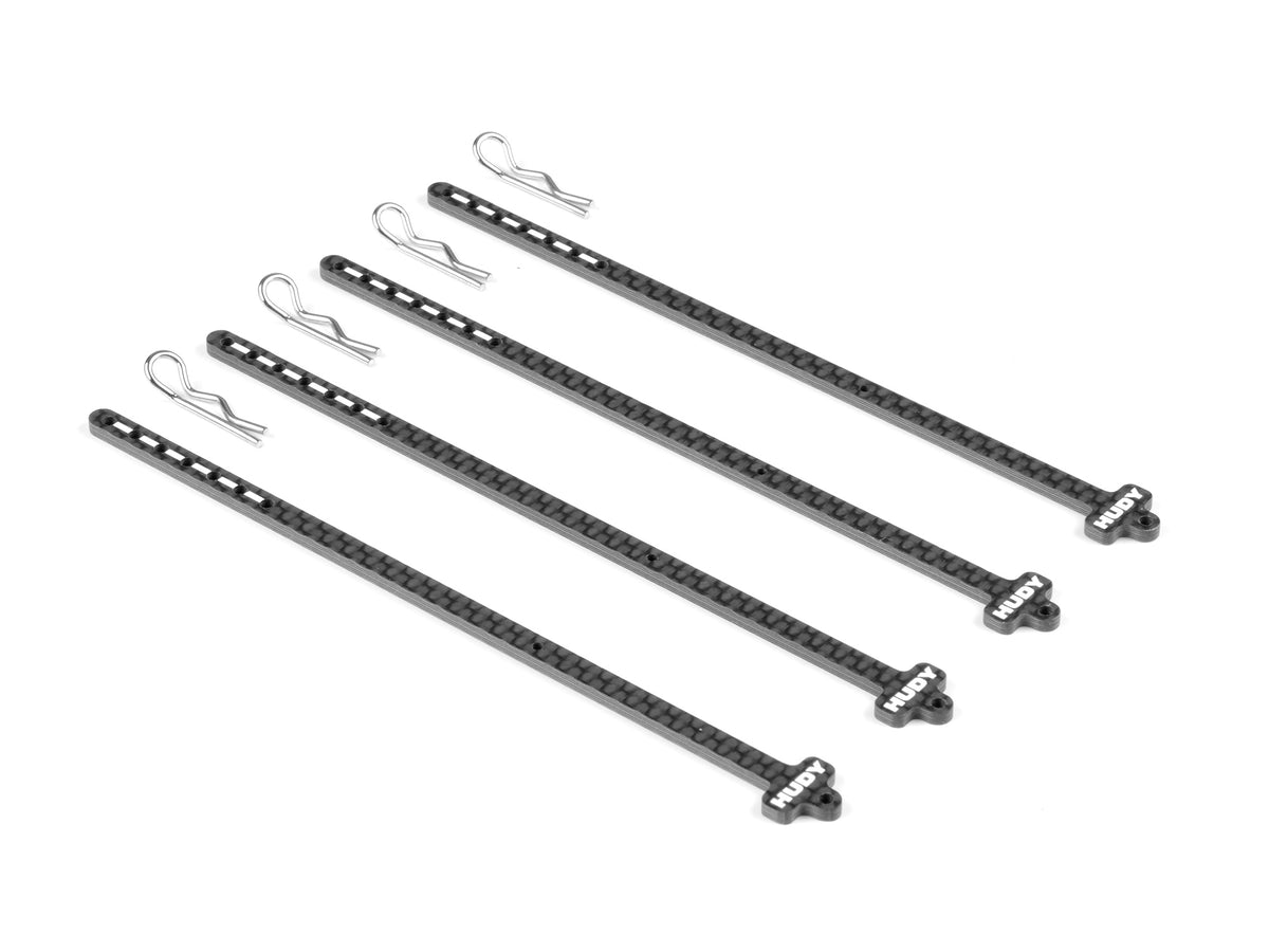 HUDY CARBON TIRE STICK 1/10 ON-ROAD & OFF-ROAD WHEELS WITH 5MM MOUNTING HOLE (4)