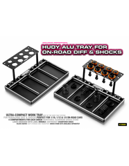 HUDY ALU TRAY FOR ON-ROAD DIFF & SHOCKS