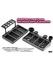 HUDY ALU TRAY FOR ON-ROAD DIFF & SHOCKS